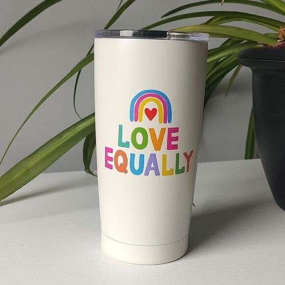Brand New 17 oz./500 ml Love Equally Insulated Stainless Steel Tumbler - Picture 7 of 13